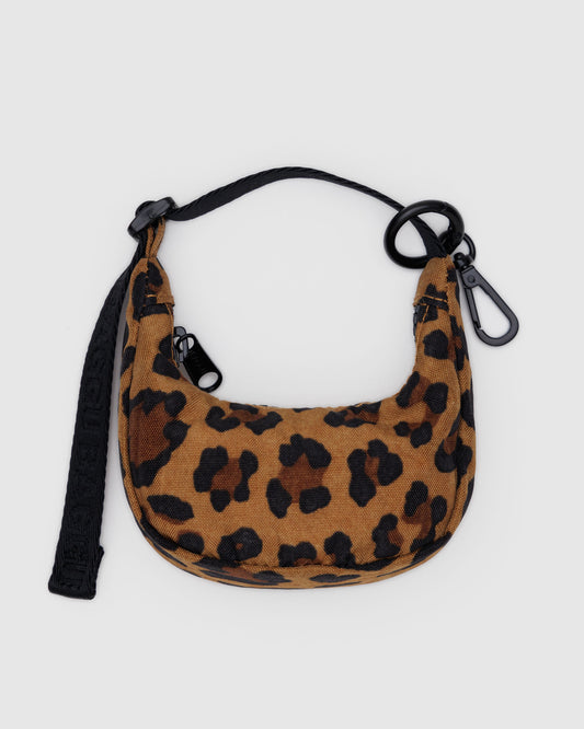 CRESCENT BAG CHARM - LEOPARD