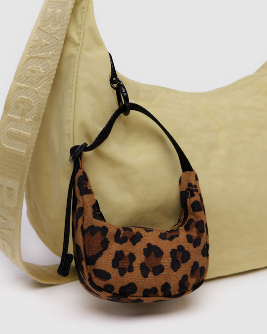 CRESCENT BAG CHARM - LEOPARD