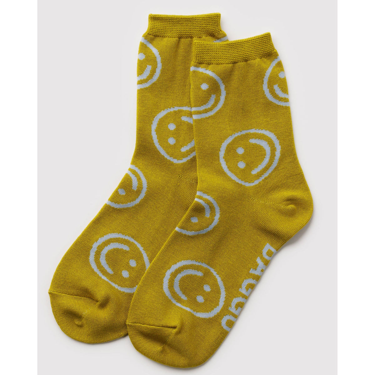 Baggu | Crew Sock - Ochre Happy