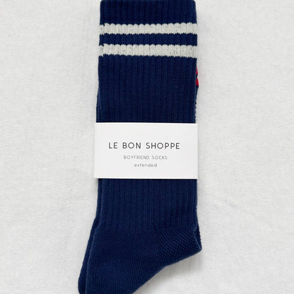EXTENDED BOYFRIEND SOCKS - NAVY