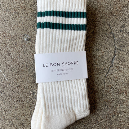 EXTENDED BOYFRIEND SOCKS - PARCHMENT