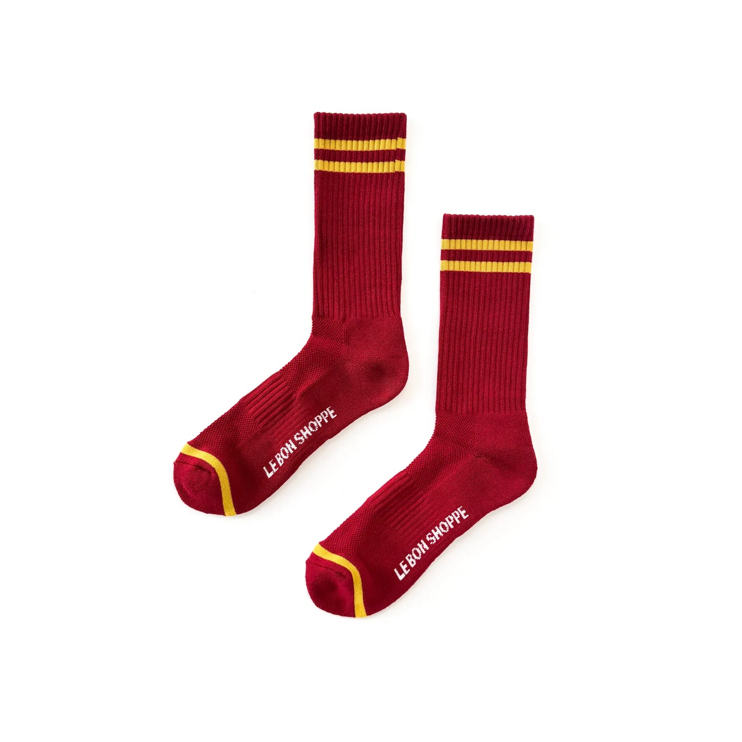 Le Bon Shoppe | Extended Boyfriend Socks - Cardinal Red