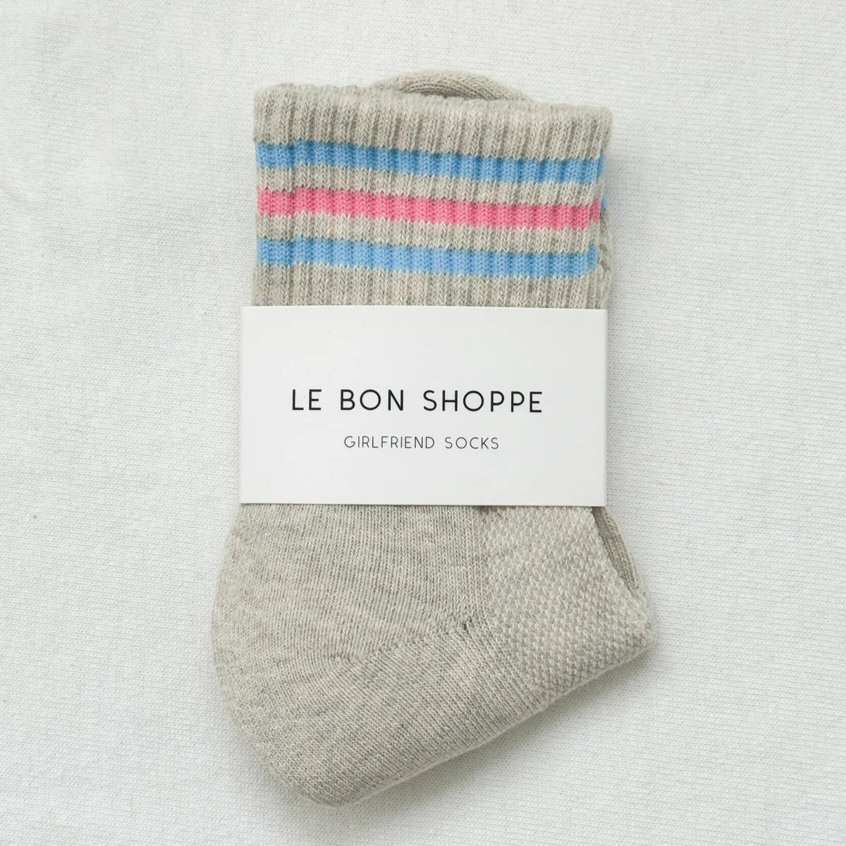 GIRLFRIEND SOCKS - BRIGHT GREY