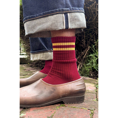 Le Bon Shoppe | Extended Boyfriend Socks - Cardinal Red