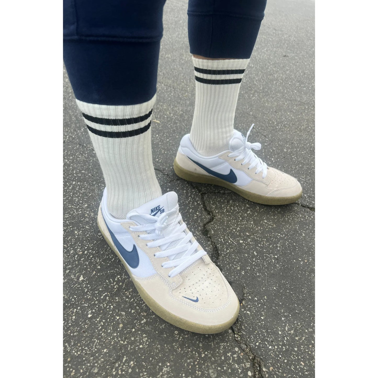 Le Bon Shoppe | Extended Boyfriend Socks - Classic White