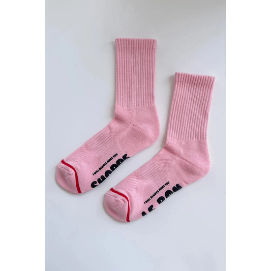 HUGGER SOCKS - PINK/BLACK