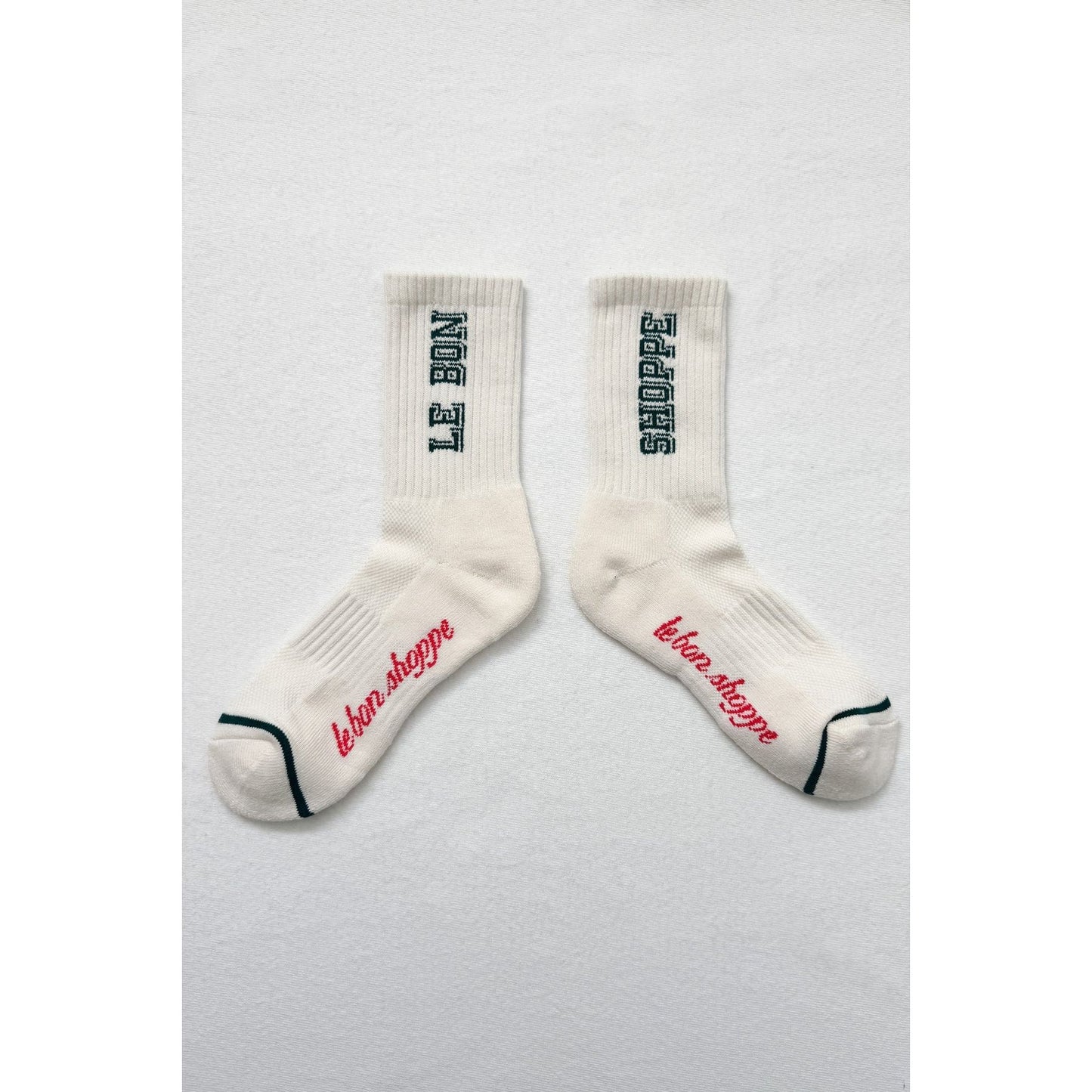 PREPPY SOCKS - CANVAS / GREEN