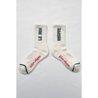 PREPPY SOCKS - CANVAS / GREEN