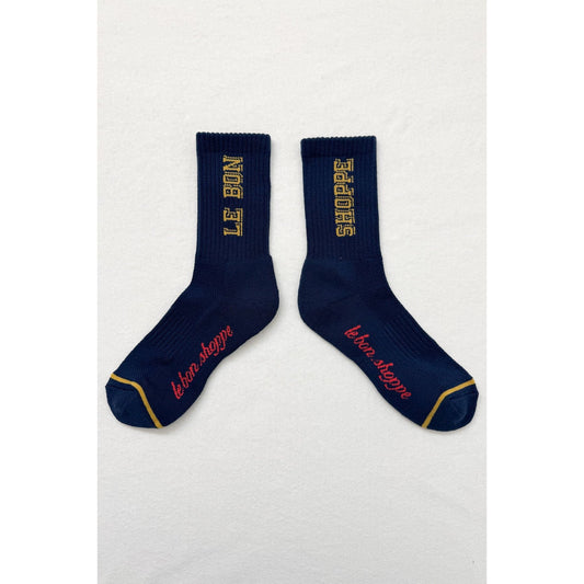 PREPPY SOCKS - NAVY / GOLD