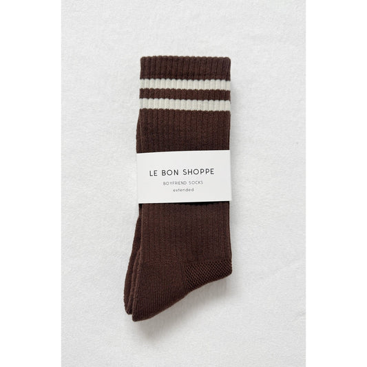 EXTENDED BOYFRIEND SOCKS - WOOD