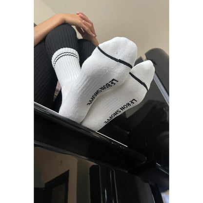 Le Bon Shoppe | Boyfriend Socks - Classic White