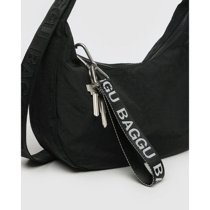 LOGO KEYCHAIN - BLACK + WHITE