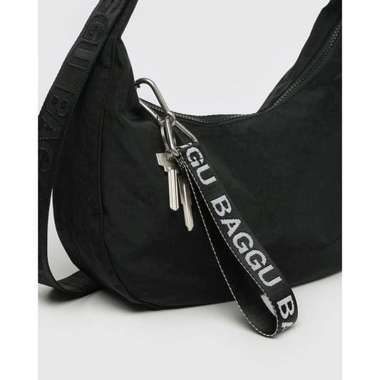 LOGO KEYCHAIN - BLACK + WHITE