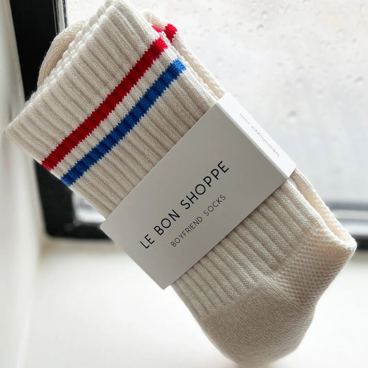 BOYFRIEND SOCKS - MILK