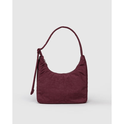 Mini Nylon Shoulder Bag - Mahogany