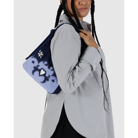 Mini Nylon Shoulder Bag - Western Applique