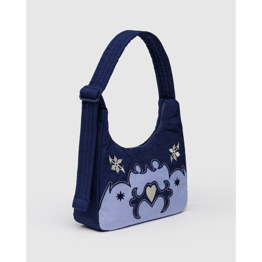 Mini Nylon Shoulder Bag - Western Applique