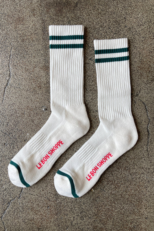 EXTENDED BOYFRIEND SOCKS - PARCHMENT