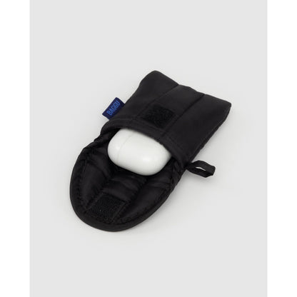 PUFFY EAR BUDS CASE - BLACK