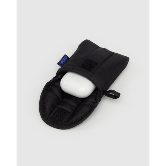 PUFFY EAR BUDS CASE - BLACK