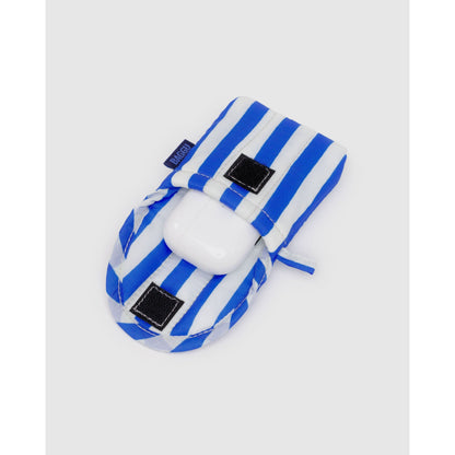 PUFFY EAR BUDS CASE - BLUE STRIPE