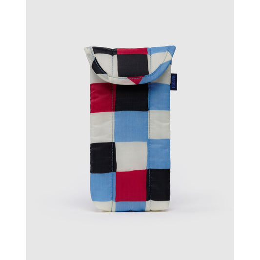 Puffy Glasses Sleeve - Painted Check