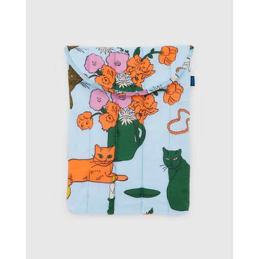 PUFFY LAPTOP SLEEVE - TABLE CATS