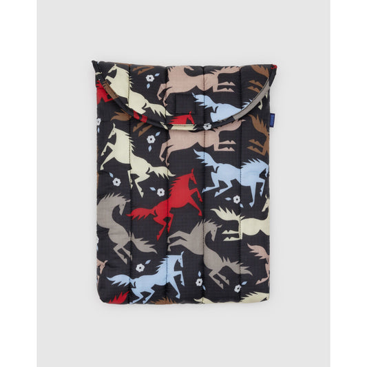 Puffy Laptop Sleeve 13"/14" - Horse Cut Outs