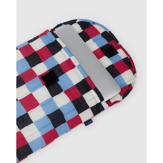 Puffy Laptop Sleeve 13"/14" - Painted Check