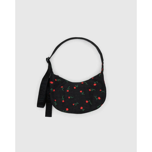 Small Nylon Crescent Bag - Painted Wildlower