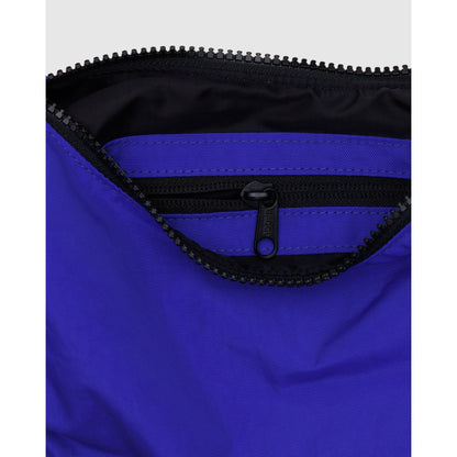 SMALL NYLON CRESCENT BAG - LAPIS