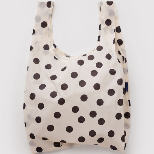 Baggu | 'Standard' Reusable Shopper Cream and Black Polka Dot