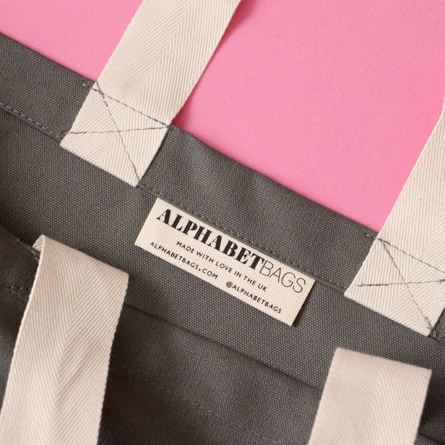 Alphabet Bag | Caffeine Reliance Alliance - Grey Tote Bag - The Malo Life