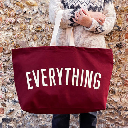 Alphabet Bag | 'Everything' Really Big Bag - Burgundy - The Malo Life