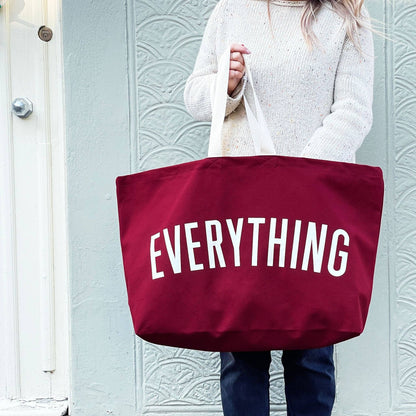 Alphabet Bag | 'Everything' Really Big Bag - Burgundy - The Malo Life