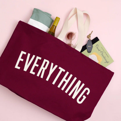 Alphabet Bag | 'Everything' Really Big Bag - Burgundy - The Malo Life