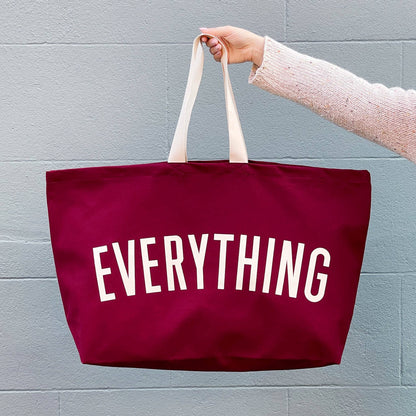Alphabet Bag | 'Everything' Really Big Bag - Burgundy - The Malo Life