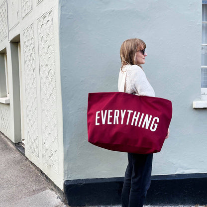 Alphabet Bag | 'Everything' Really Big Bag - Burgundy - The Malo Life