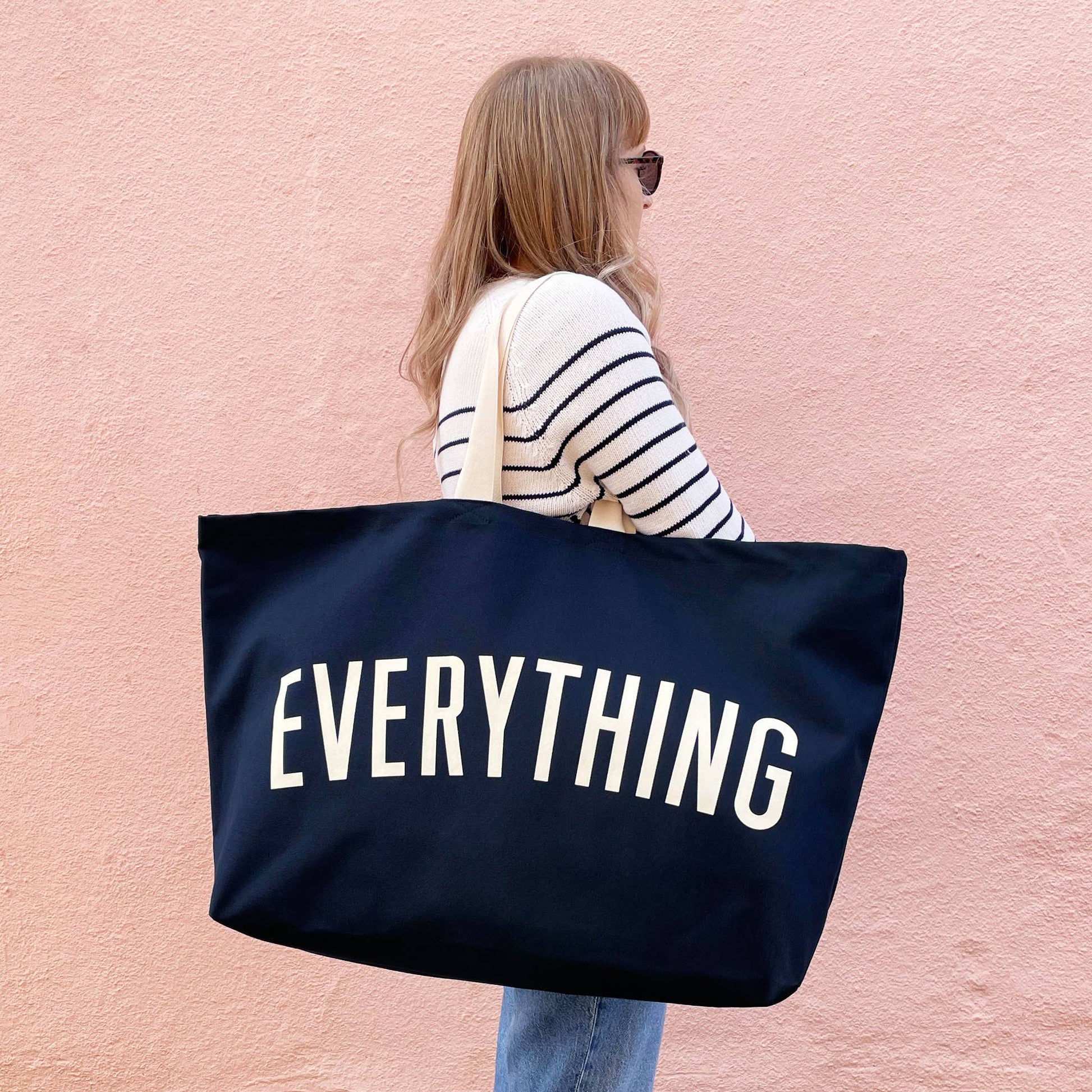 Alphabet Bag | 'Everything' Really Big Bag - Midnight Blue - The Malo Life