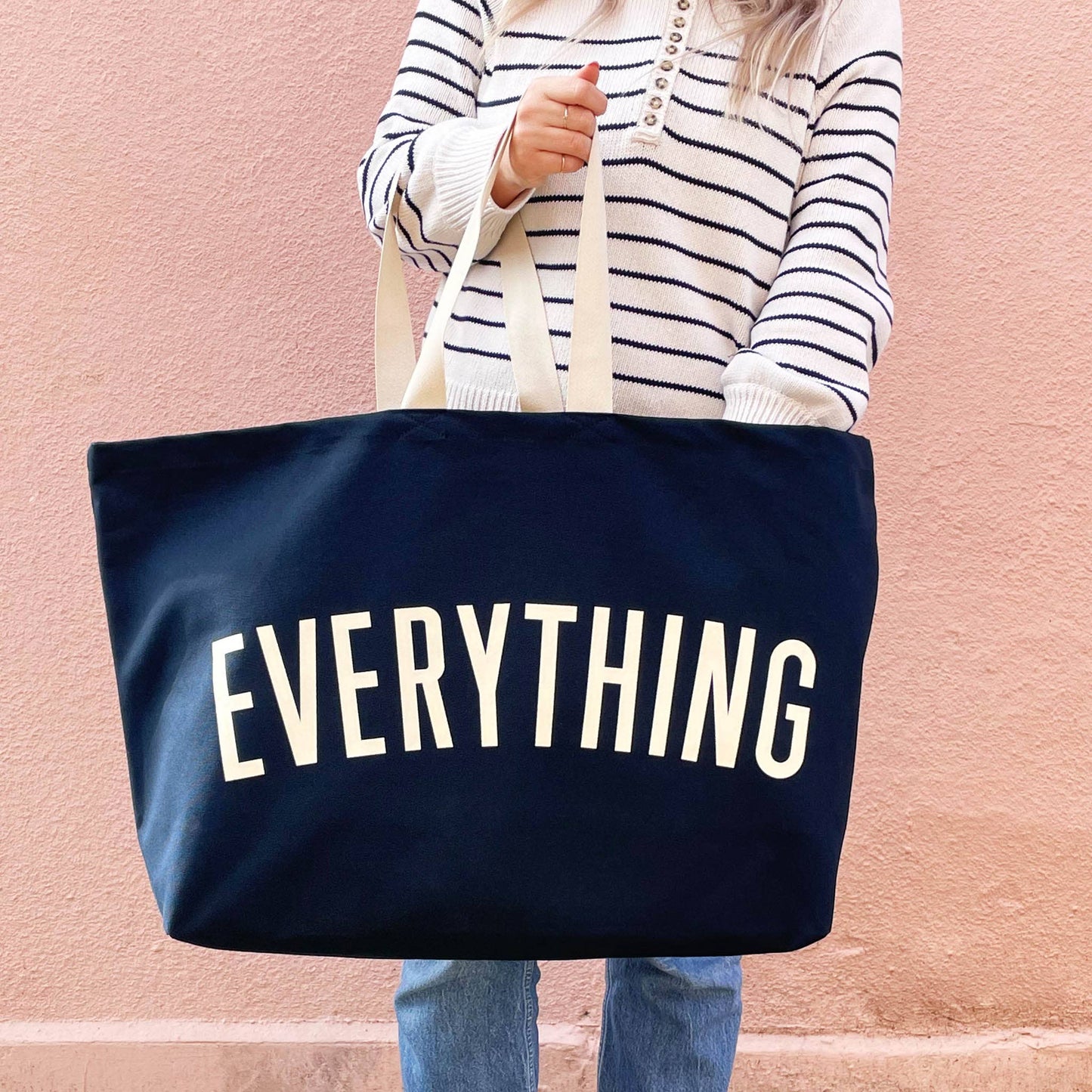Alphabet Bag | 'Everything' Really Big Bag - Midnight Blue - The Malo Life