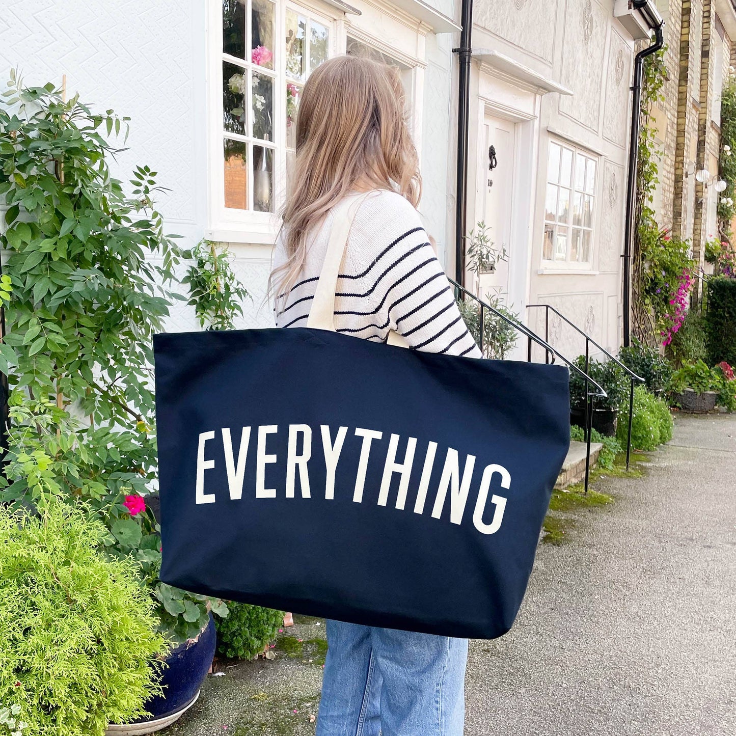 Alphabet Bag | 'Everything' Really Big Bag - Midnight Blue - The Malo Life