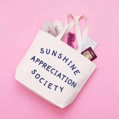 Alphabet Bag | Sunshine Appreciation Society - Canvas Tote Bag - The Malo Life