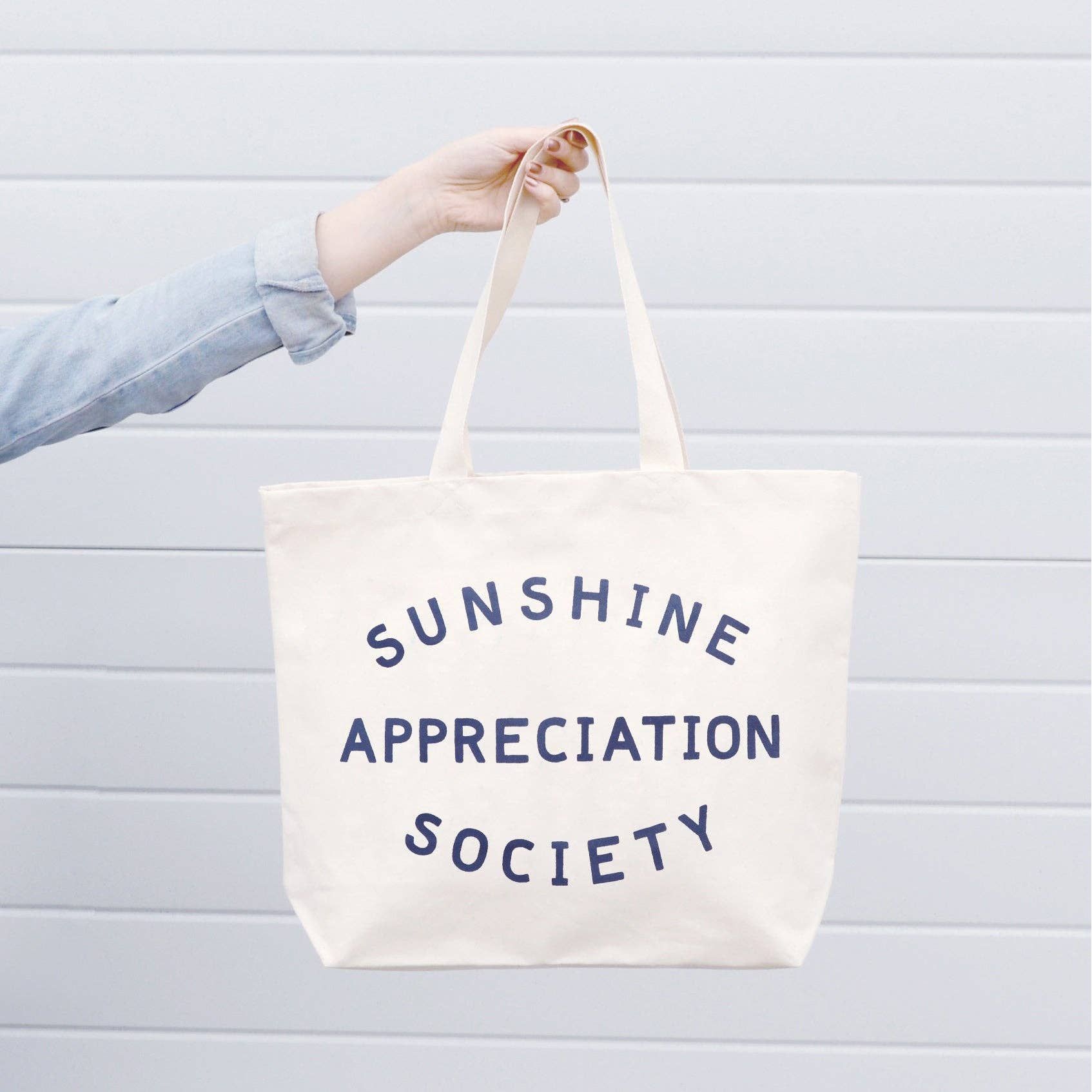 Alphabet Bag | Sunshine Appreciation Society - Canvas Tote Bag - The Malo Life
