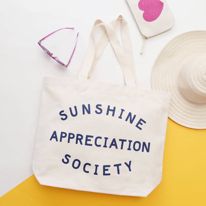 Alphabet Bag | Sunshine Appreciation Society - Canvas Tote Bag - The Malo Life