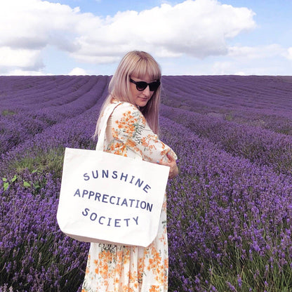 Alphabet Bag | Sunshine Appreciation Society - Canvas Tote Bag - The Malo Life