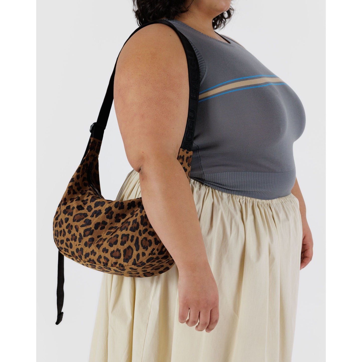 Baggu | Medium Nylon Crescent Bag - Leopard - The Malo Life