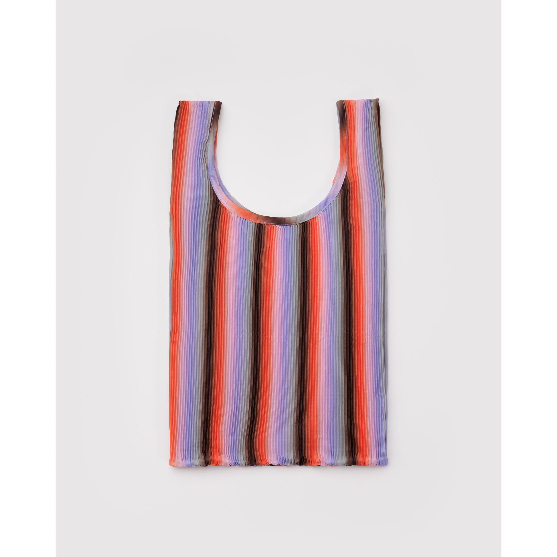 Baggu | Pleated Baby Shopper - Gradient Stripe Poppy & Lilac - The Malo Life