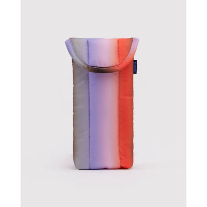 Baggu | Puffy Glasses Sleeve - Gradient Stripe Poppy & Lilac - The Malo Life