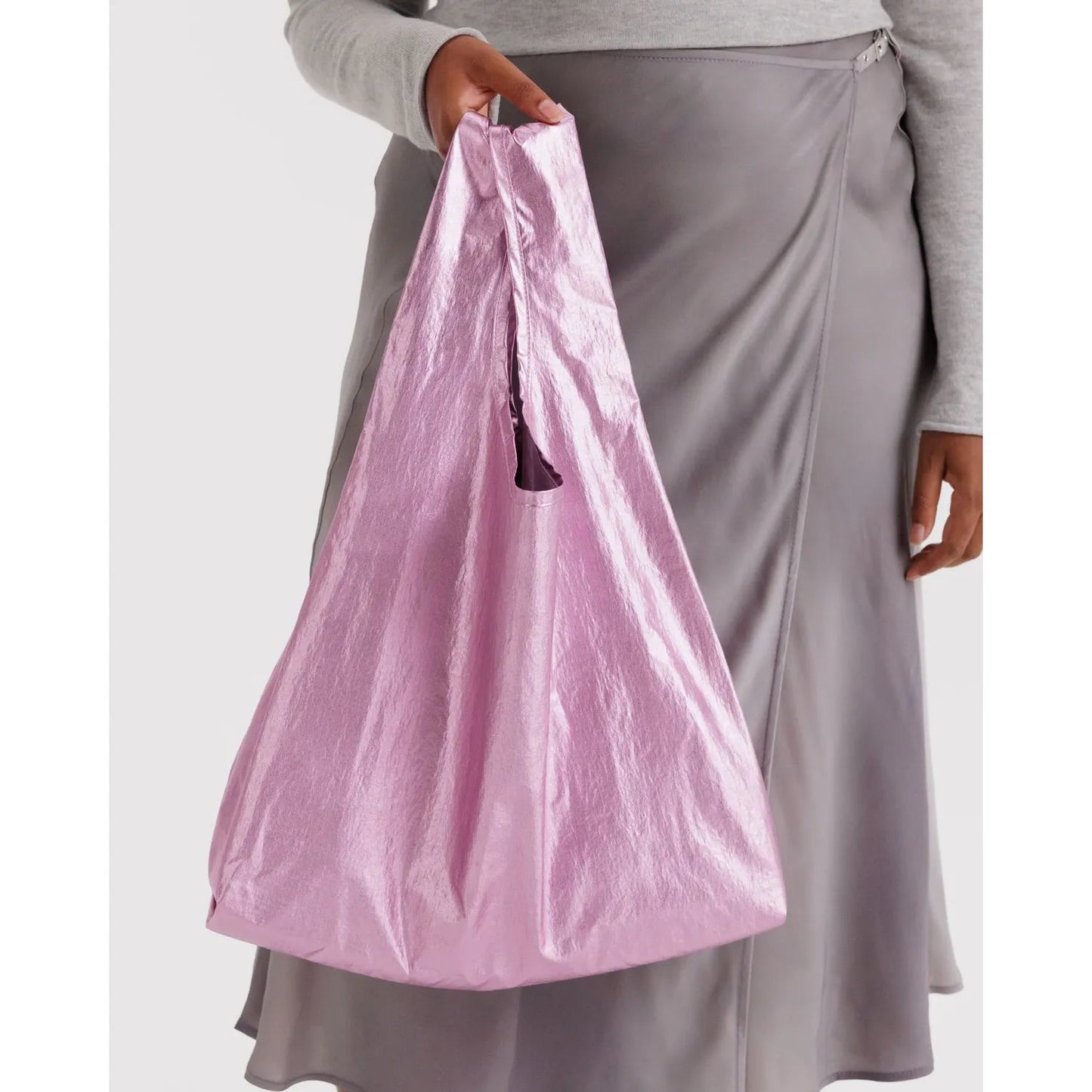Baggu | Standard Reusuable Shopper Blush Metallic - The Malo Life