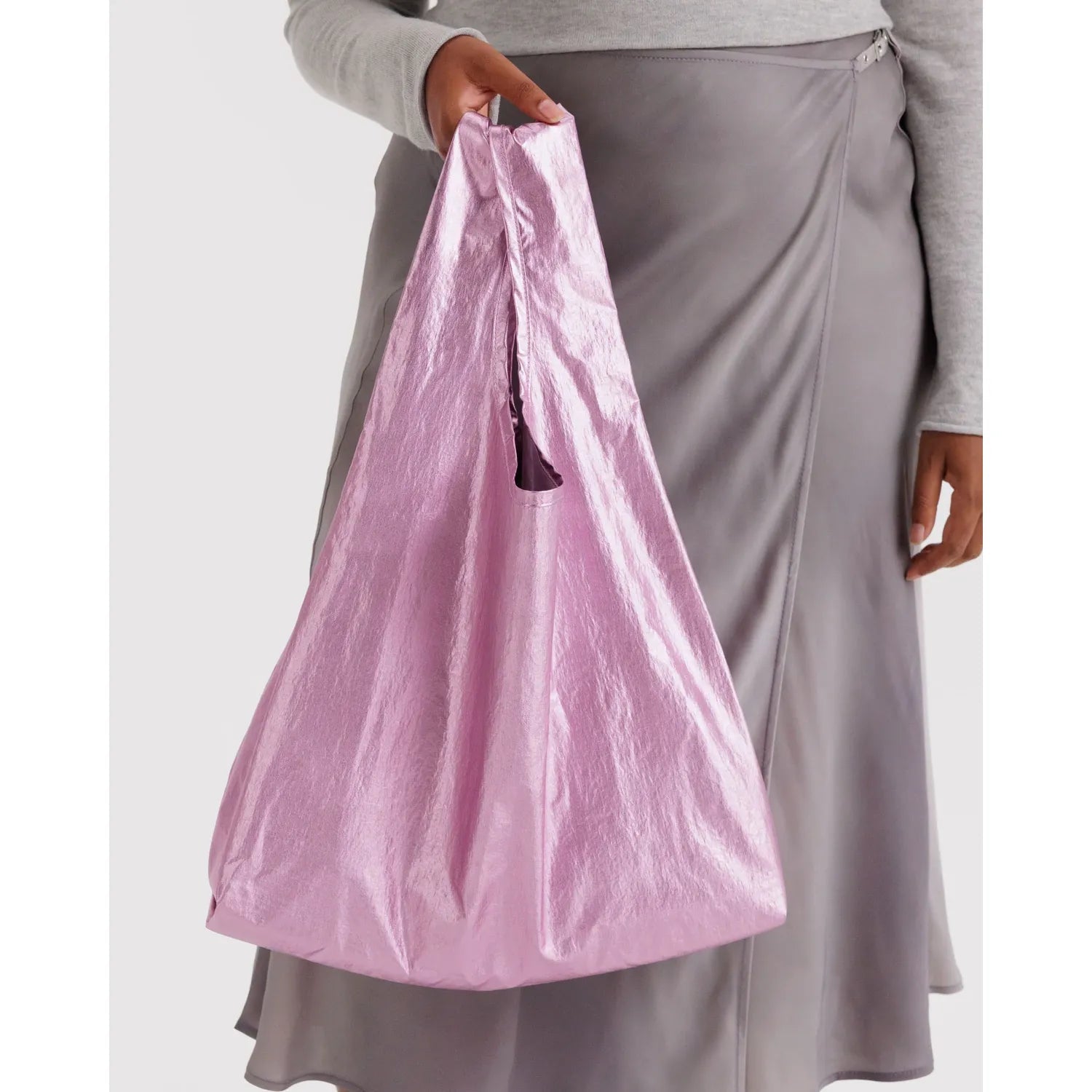 Baggu | Standard Reusuable Shopper Blush Metallic - The Malo Life